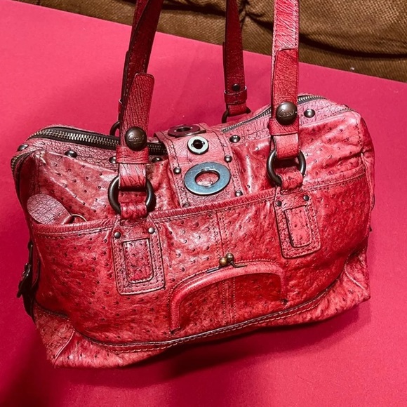 Limited Coach Lily ostrich satchel model 11160 - Picture 2 of 10